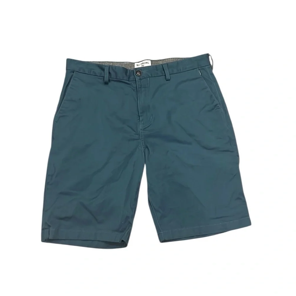 Billabong men’s teal billabong 9.5” shorts size 34